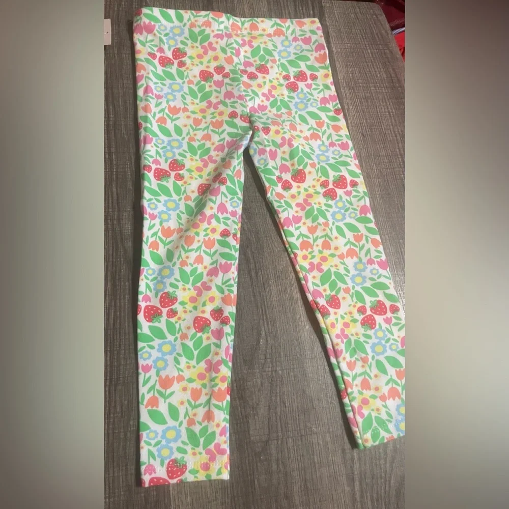 🔴‎ 3/$12 Garanimals Toddler Girls 2T Floral Leggings Spring Cotton Stretch NWT